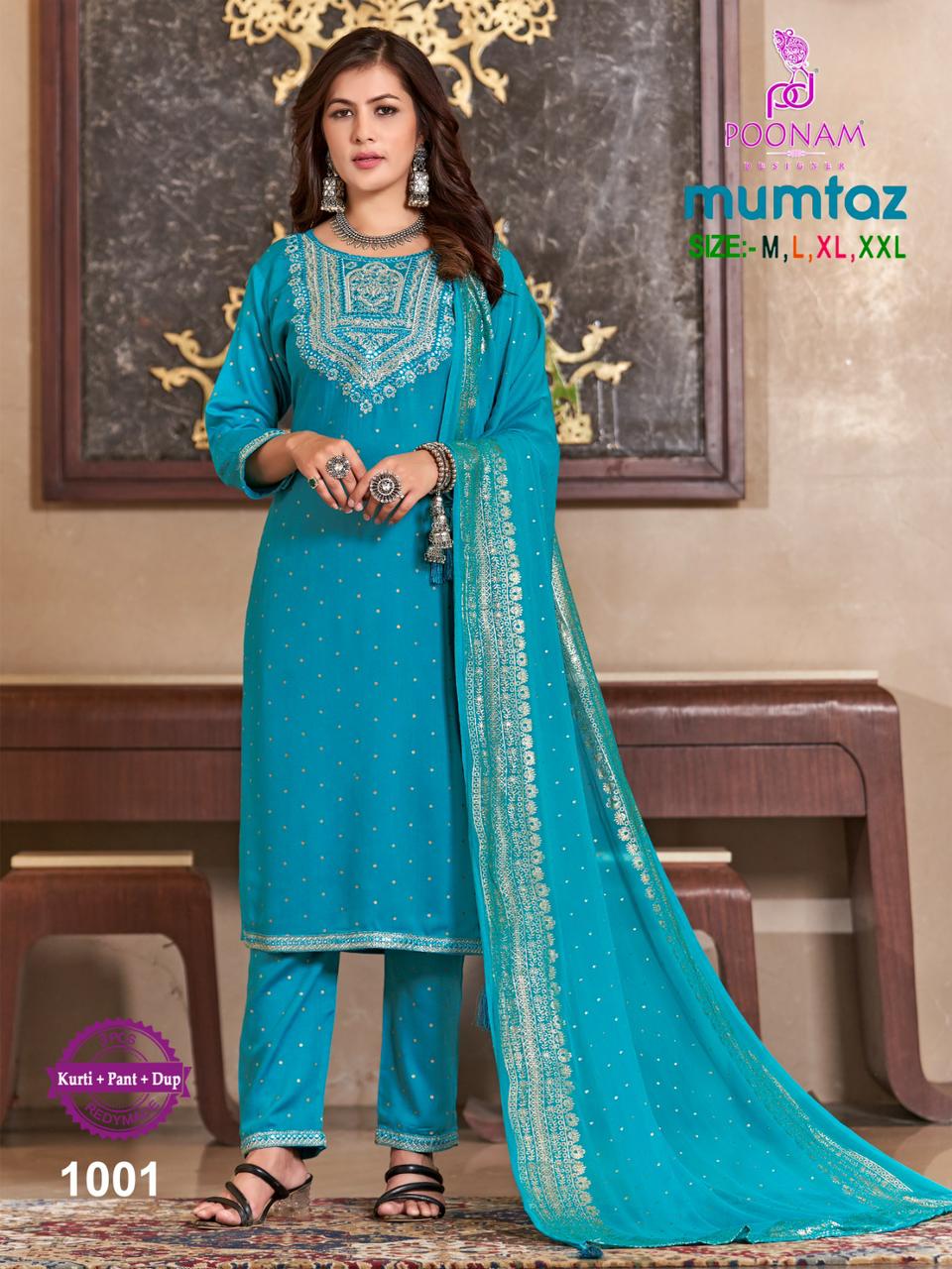 Poonam Mumtaz Festive Wear Wholesale Readymade Salwar Suits